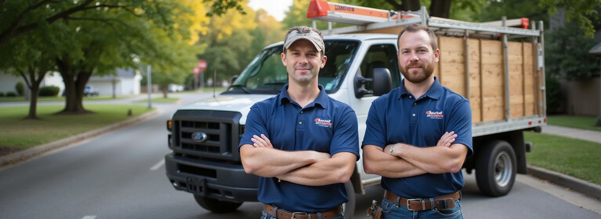 RJ and Jake, owners of Fairfield Peak Roofing
